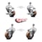 Service Caster 3 Inch High Temp Glass Filled Nylon 1/2 Inch Threaded Stem Caster Brakes SCC, 2PK SCC-TS20S314-GFNSHT-121315-2-TLB-2 - alternate 5